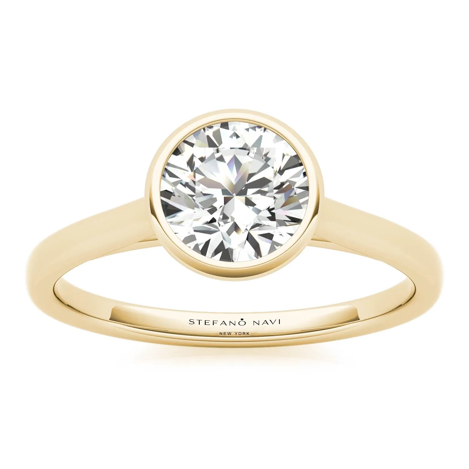 Lucia Bezel-Set Engagement Ring
