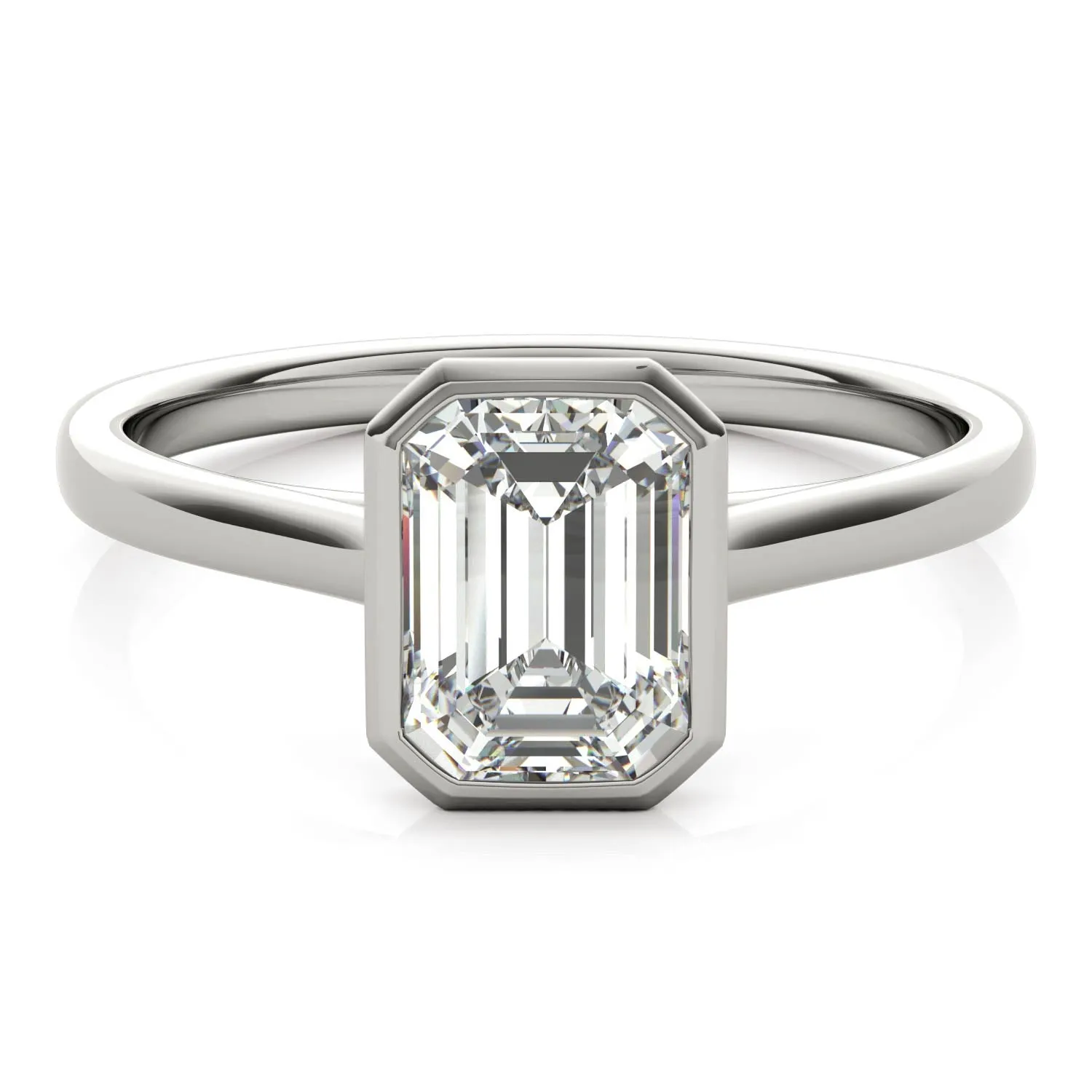 Lucia Bezel-Set Engagement Ring