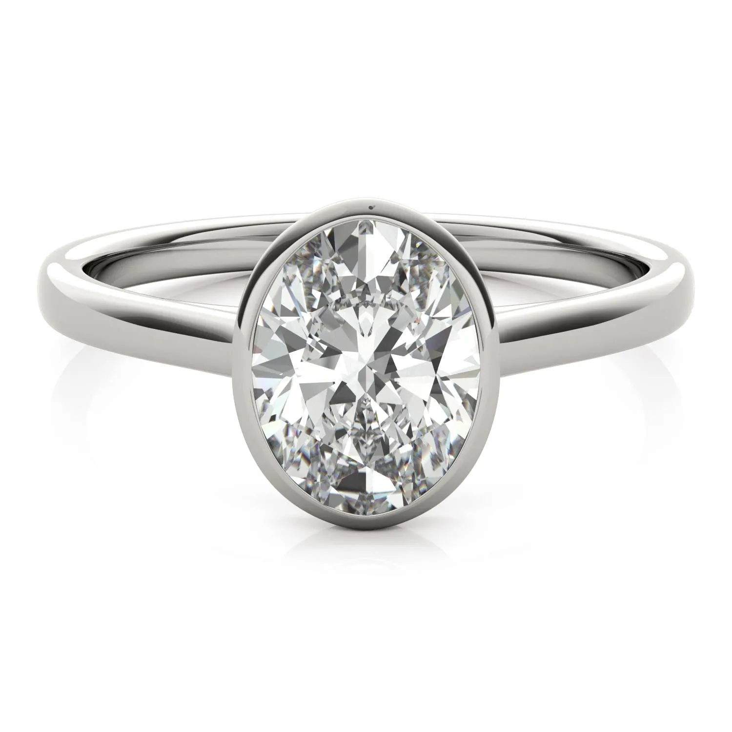 Lucia Bezel-Set Engagement Ring