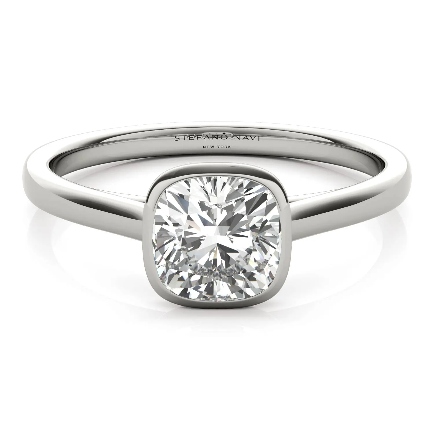 Lucia Bezel-Set Engagement Ring
