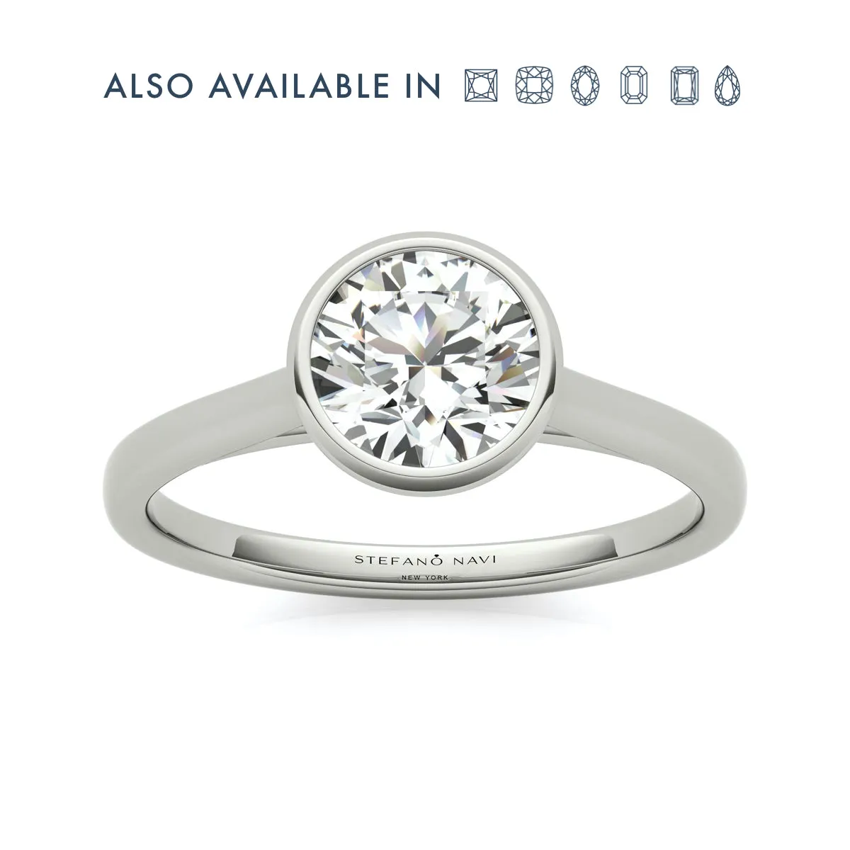 Lucia Bezel-Set Engagement Ring