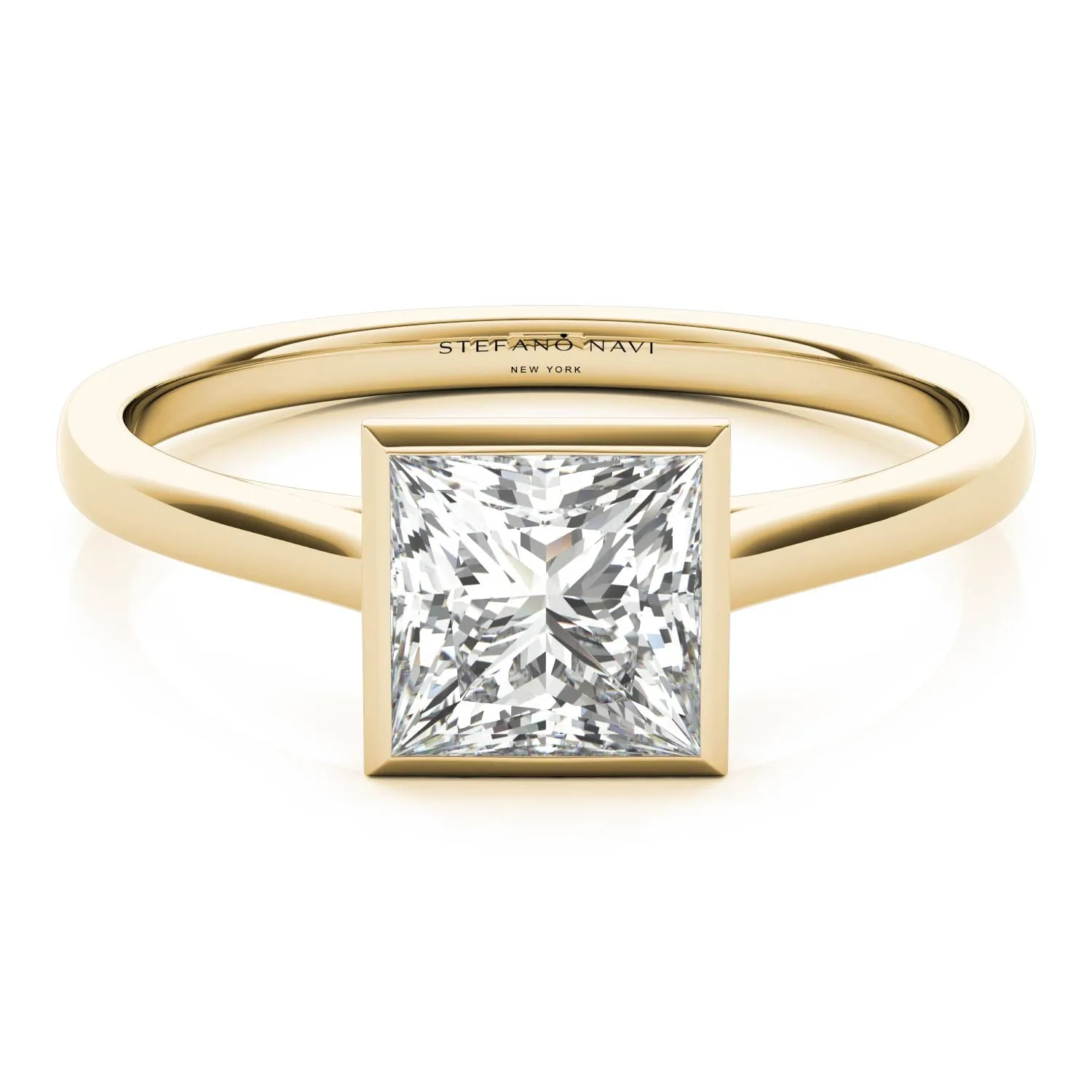 Lucia Bezel-Set Engagement Ring