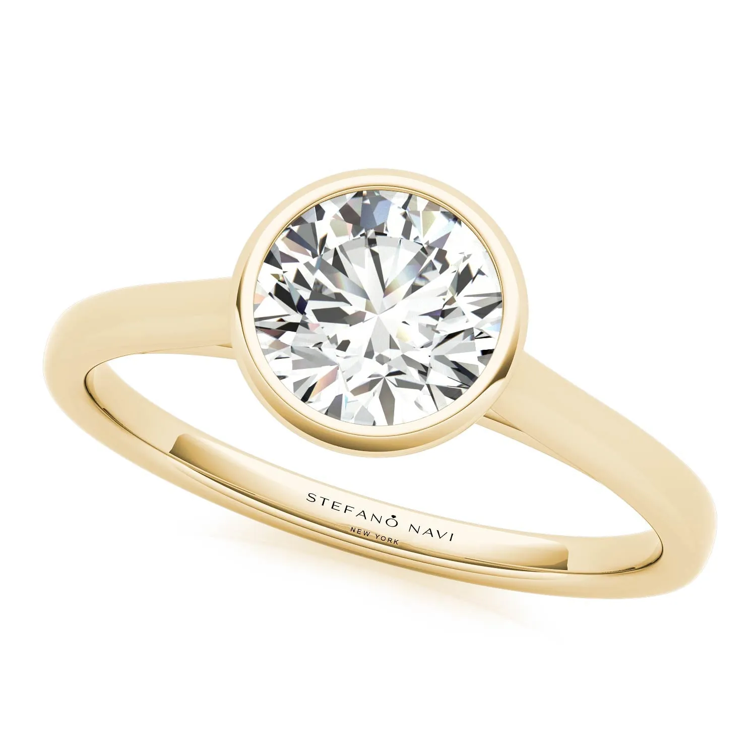 Lucia Bezel-Set Engagement Ring