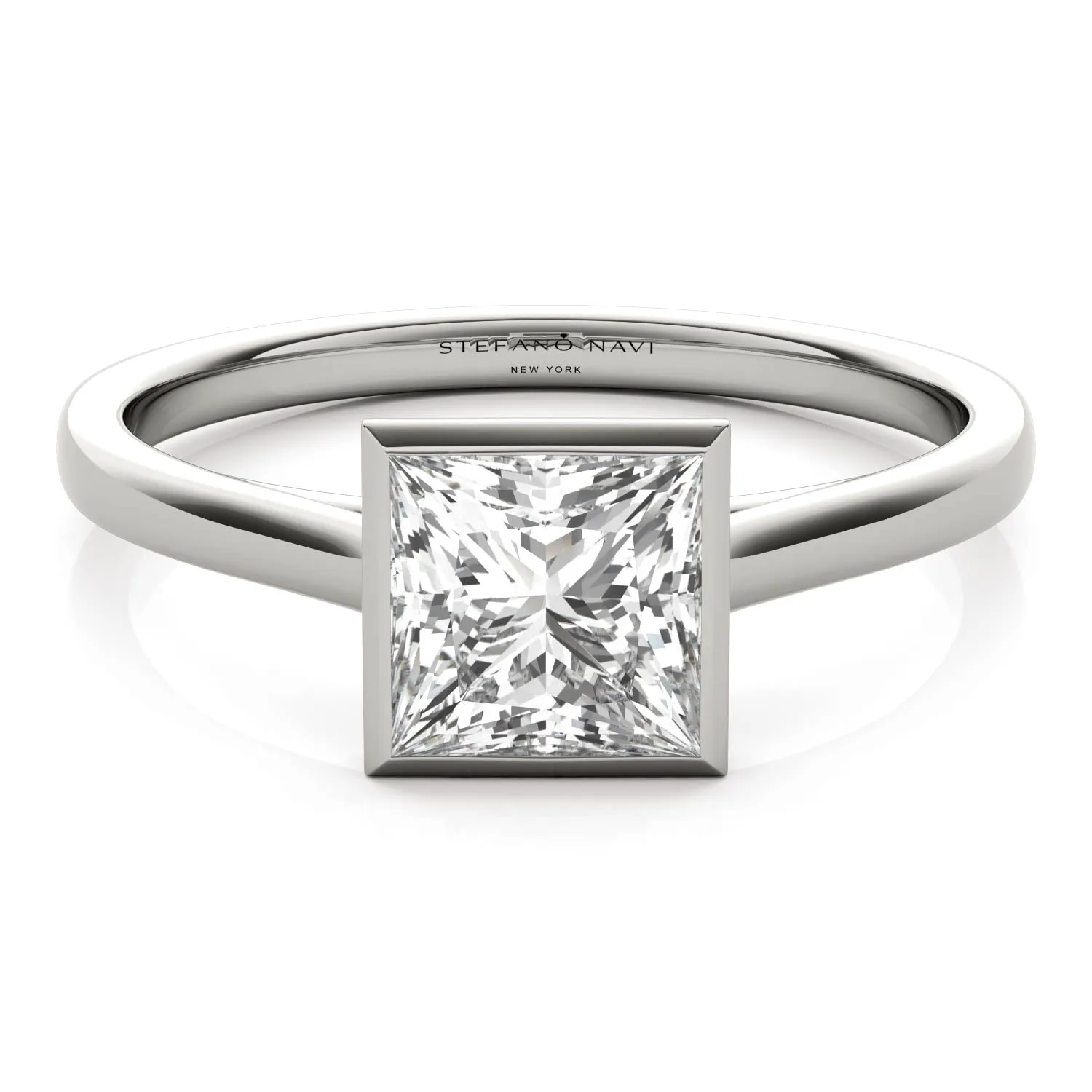 Lucia Bezel-Set Engagement Ring
