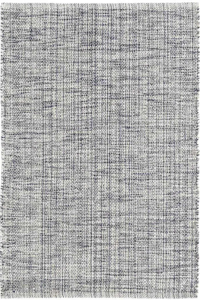 Marled Indigo Woven Cotton Rug