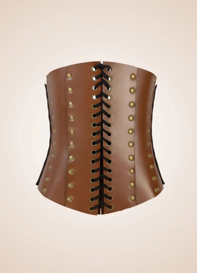 Medieval Leather Steampunk Corset
