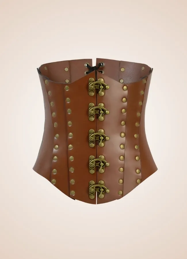 Medieval Leather Steampunk Corset