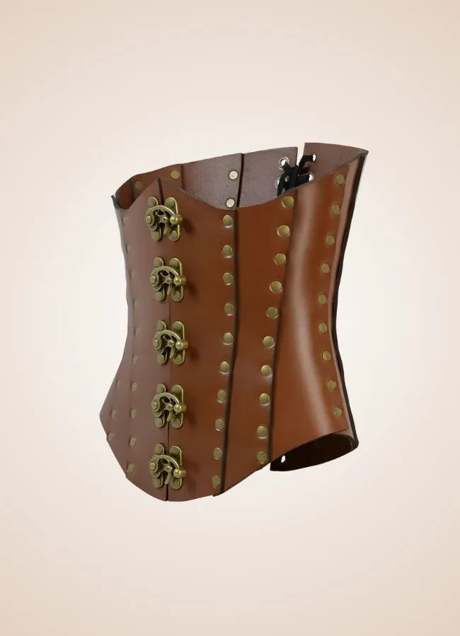 Medieval Leather Steampunk Corset