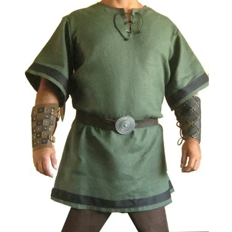 Medieval Vintage Renaissance Viking Warrior Knight Top - Steampunk-Inspired Costume