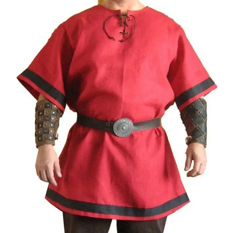 Medieval Vintage Renaissance Viking Warrior Knight Top - Steampunk-Inspired Costume