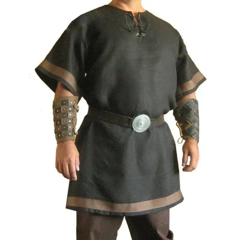 Medieval Vintage Renaissance Viking Warrior Knight Top - Steampunk-Inspired Costume
