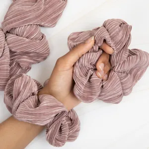 Medium Volume Satin Scrunchie - Elegance