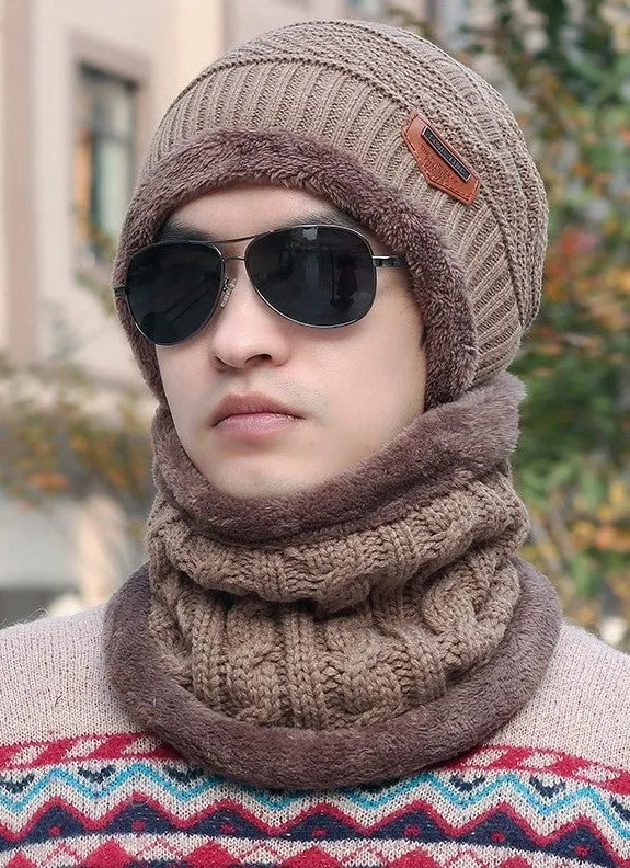 Men Warm Hats Beanie Hat Winter Knitting Wool Hat for Unisex Caps Lady Beanie Knitted Caps Women's Hats Outdoor Sport Warm
