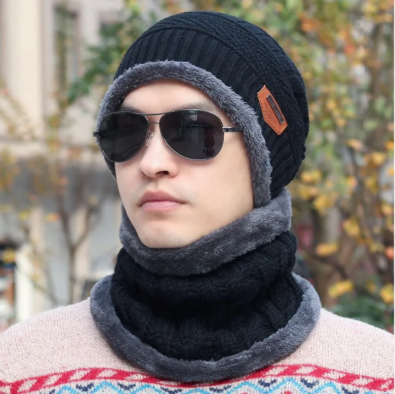 Men Warm Hats Beanie Hat Winter Knitting Wool Hat for Unisex Caps Lady Beanie Knitted Caps Women's Hats Outdoor Sport Warm
