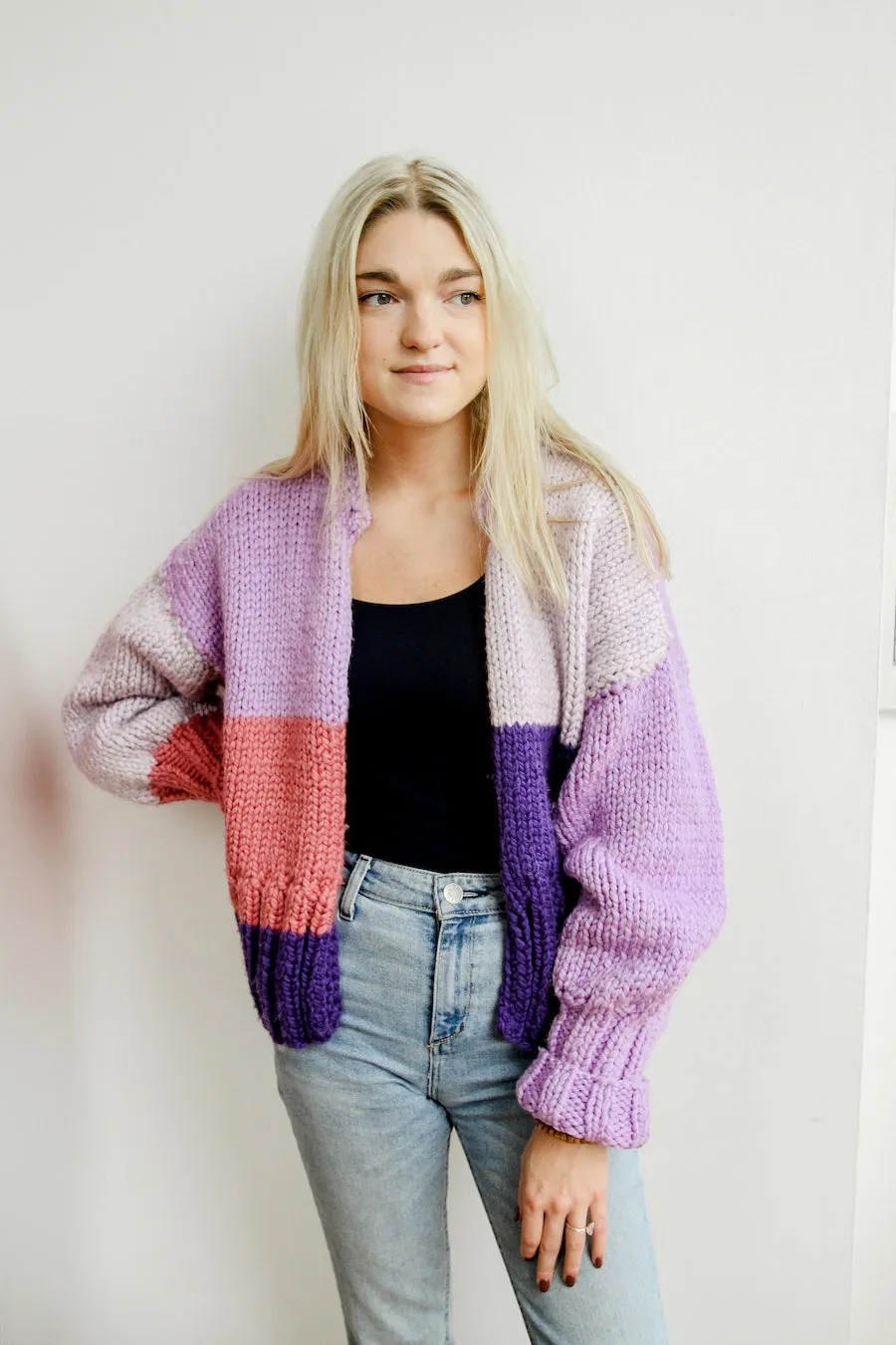 Merilee Cardigan in Purple