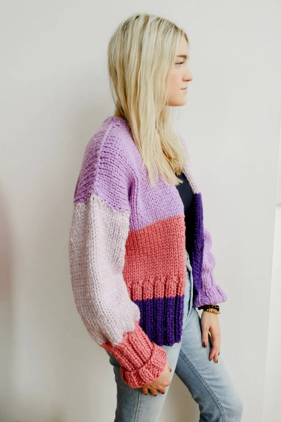 Merilee Cardigan in Purple