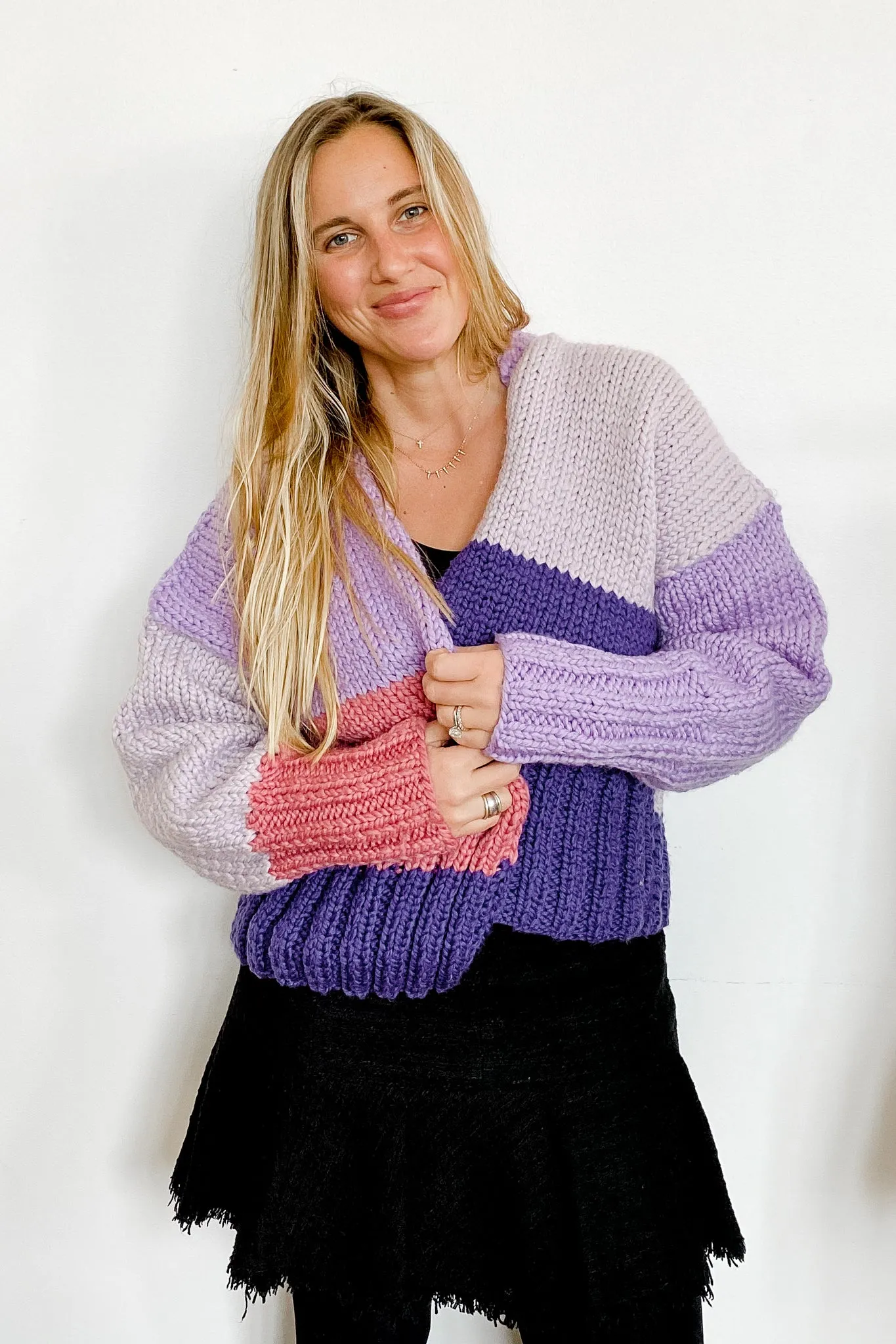 Merilee Cardigan in Purple