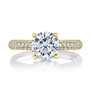 Micro Pave Diamond Engagement Setting