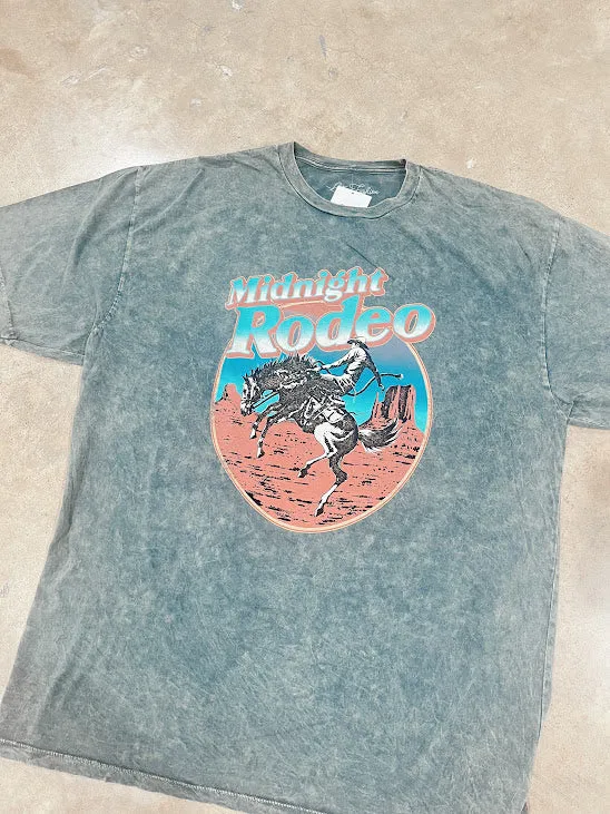 Midnight Rodeo Mineral Wash Tee