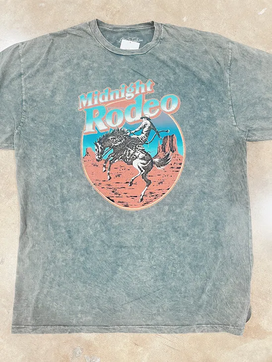 Midnight Rodeo Mineral Wash Tee