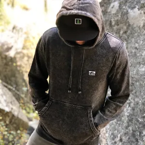 Mineral Wash Unisex Hoodie w / Logo Label