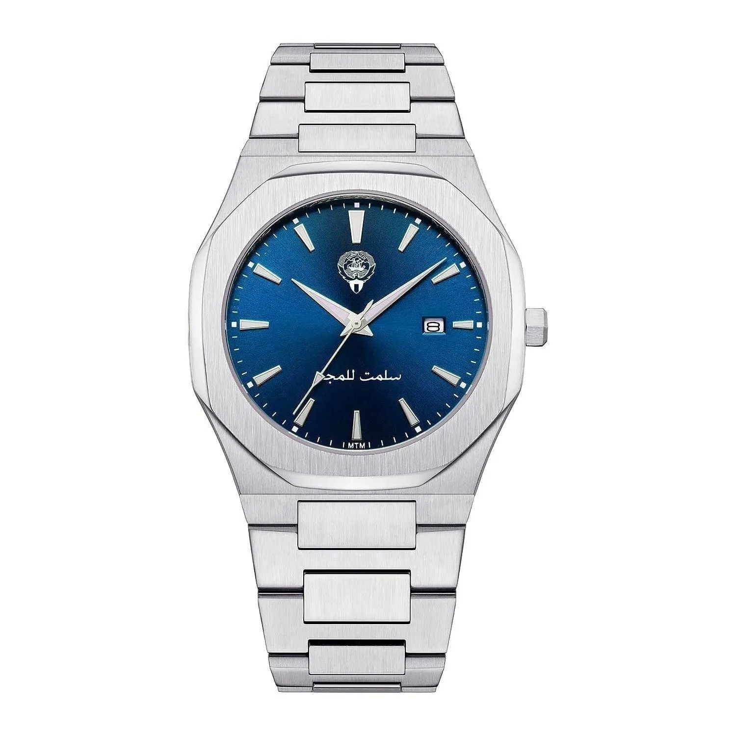 MTM Exquisite Mens Watch, Limited Edition with Country Flag, Stainless Steel, 40m Japanese Movement