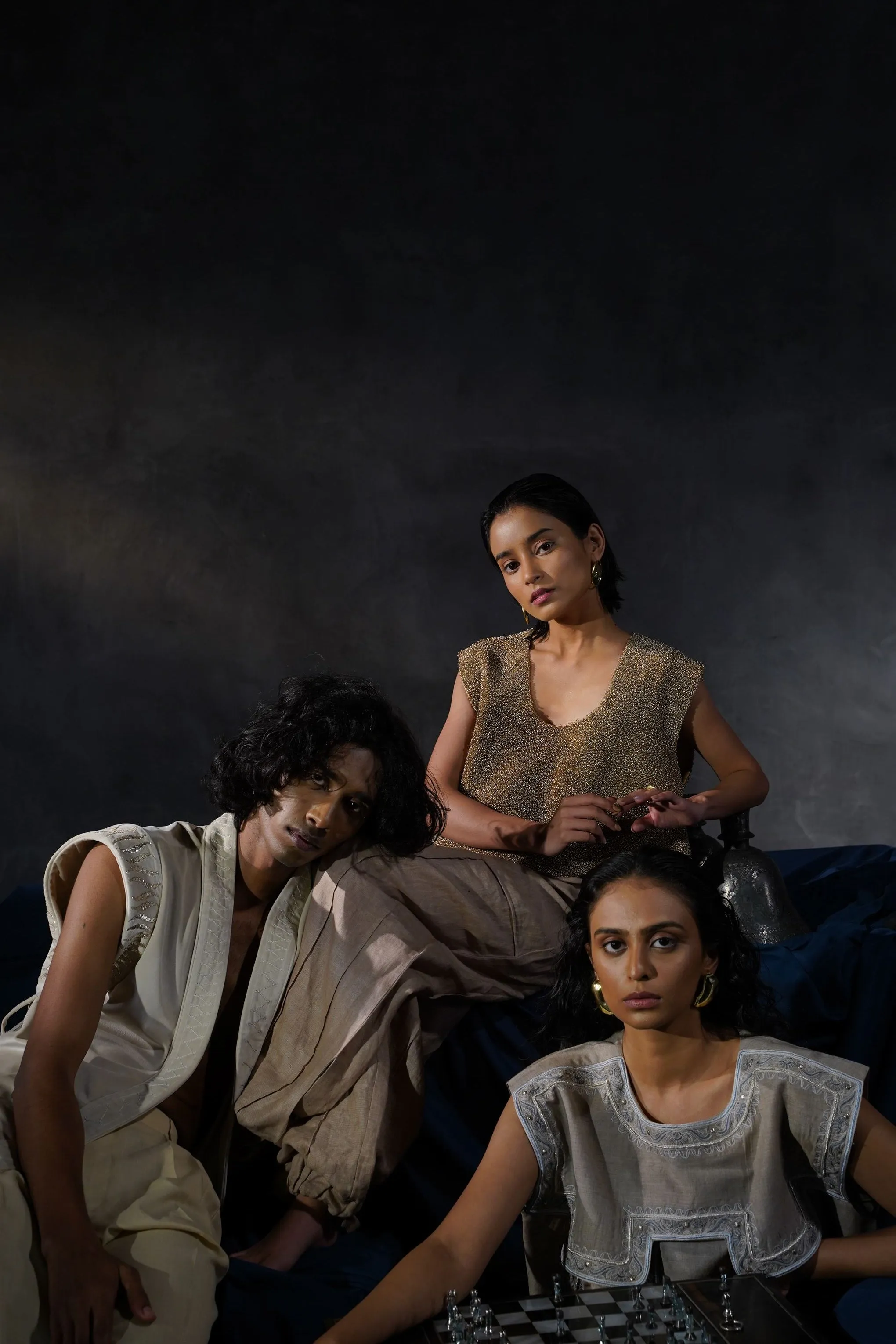New Season Summer to Fall 2024-Limited Edition-Top Embroidered Cotton Gold-CH2/10-Senso-Fashion Edit Hemji