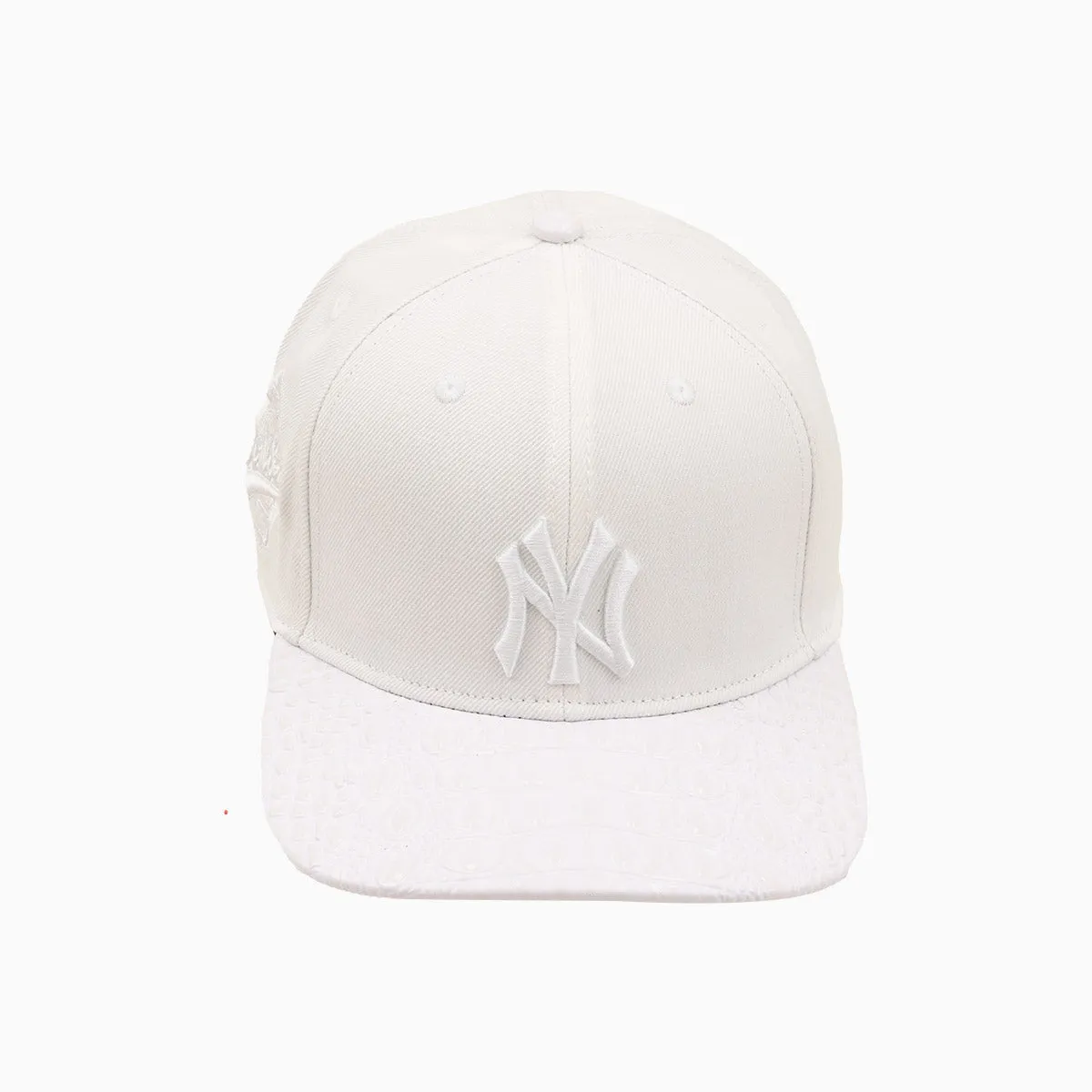 New York Yankees MLB Leather Visor Flatbrim Snapback Hat