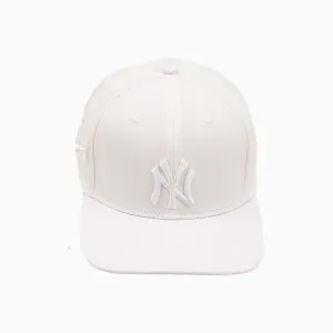 New York Yankees MLB Leather Visor Flatbrim Snapback Hat