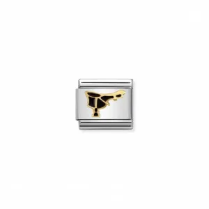 Nomination Classic Black Saddle Link