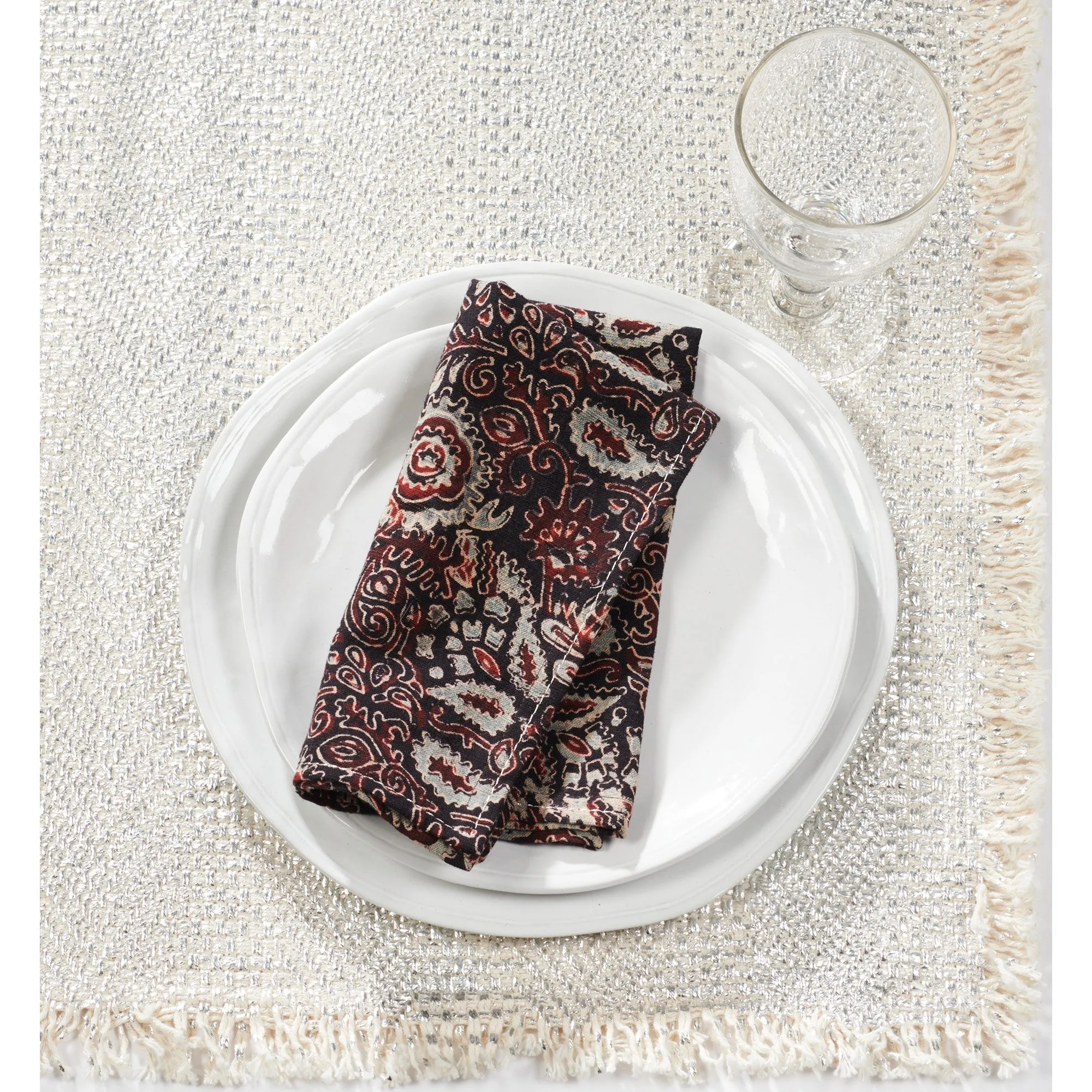 Northern India Block Print Napkin Set - 2
