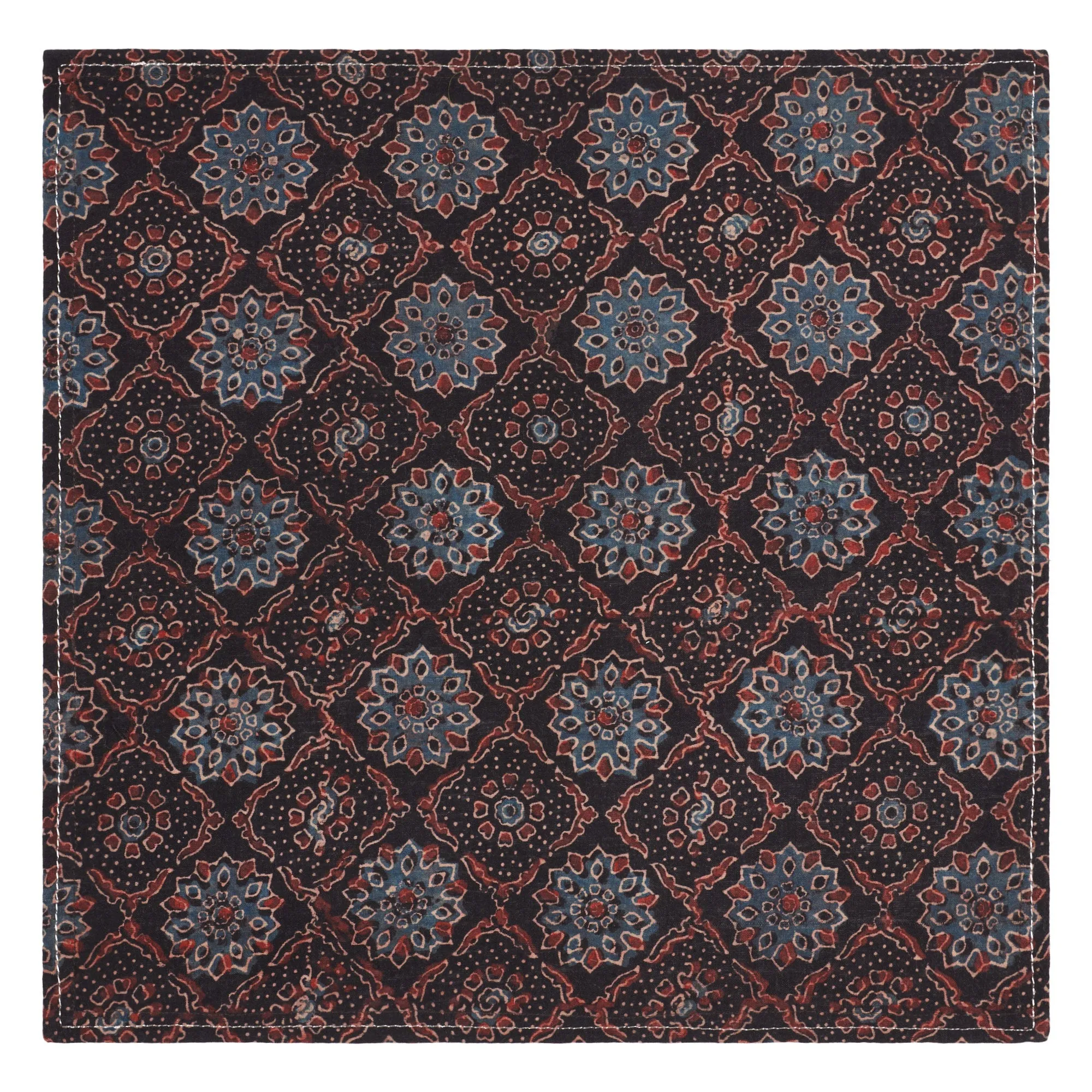 Northern India Block Print Napkin Set - 3