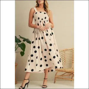 Oatmeal Polka Dot Dress: Rom-com Ready! 🎬 Needful Things