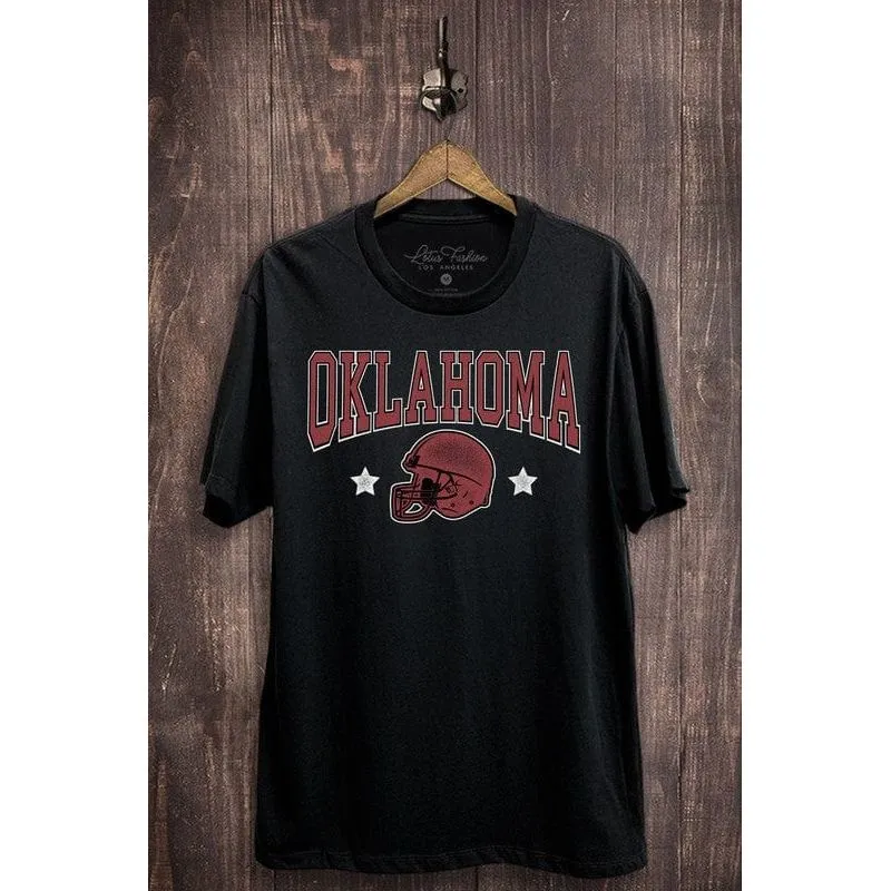 Oklahoma Football Graphic Top