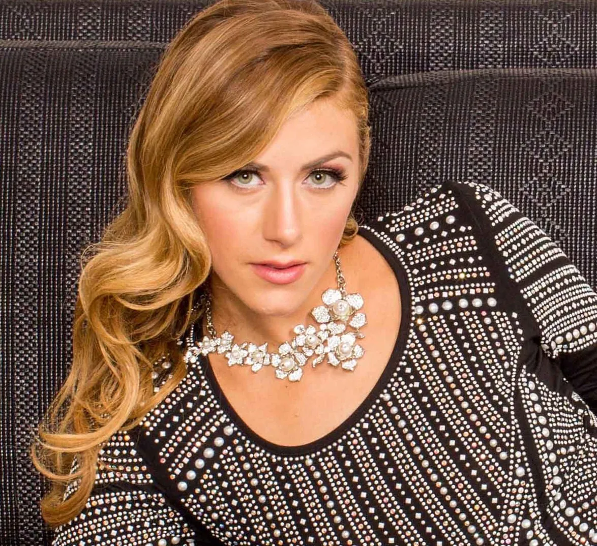 One-Of-A-Kind Pearl Orchid Cascade Heirloom Headpiece & Necklace