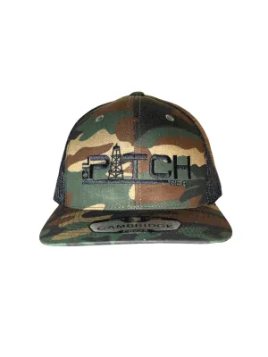 OPG CAP LG1 - BROWN CAMO CAP - BLACK MESH BLACK LOGO