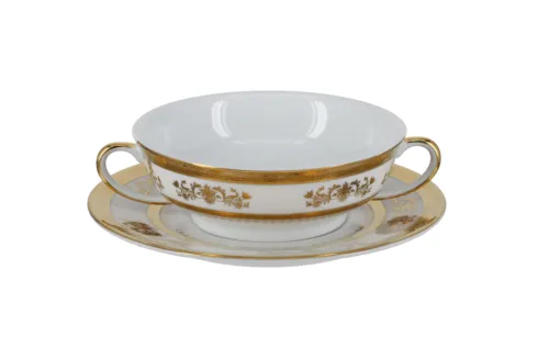 Orsay White Cream Soup Saucer