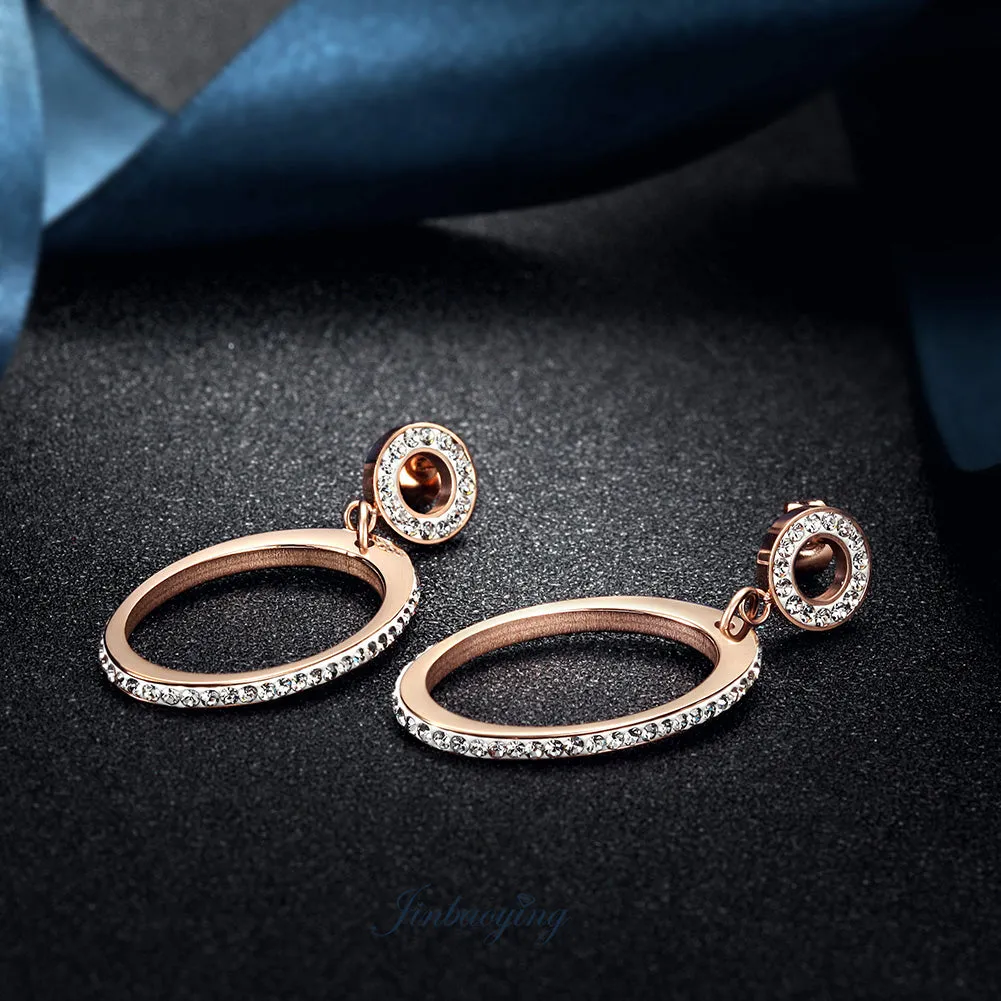 Oval Dangle Earrings