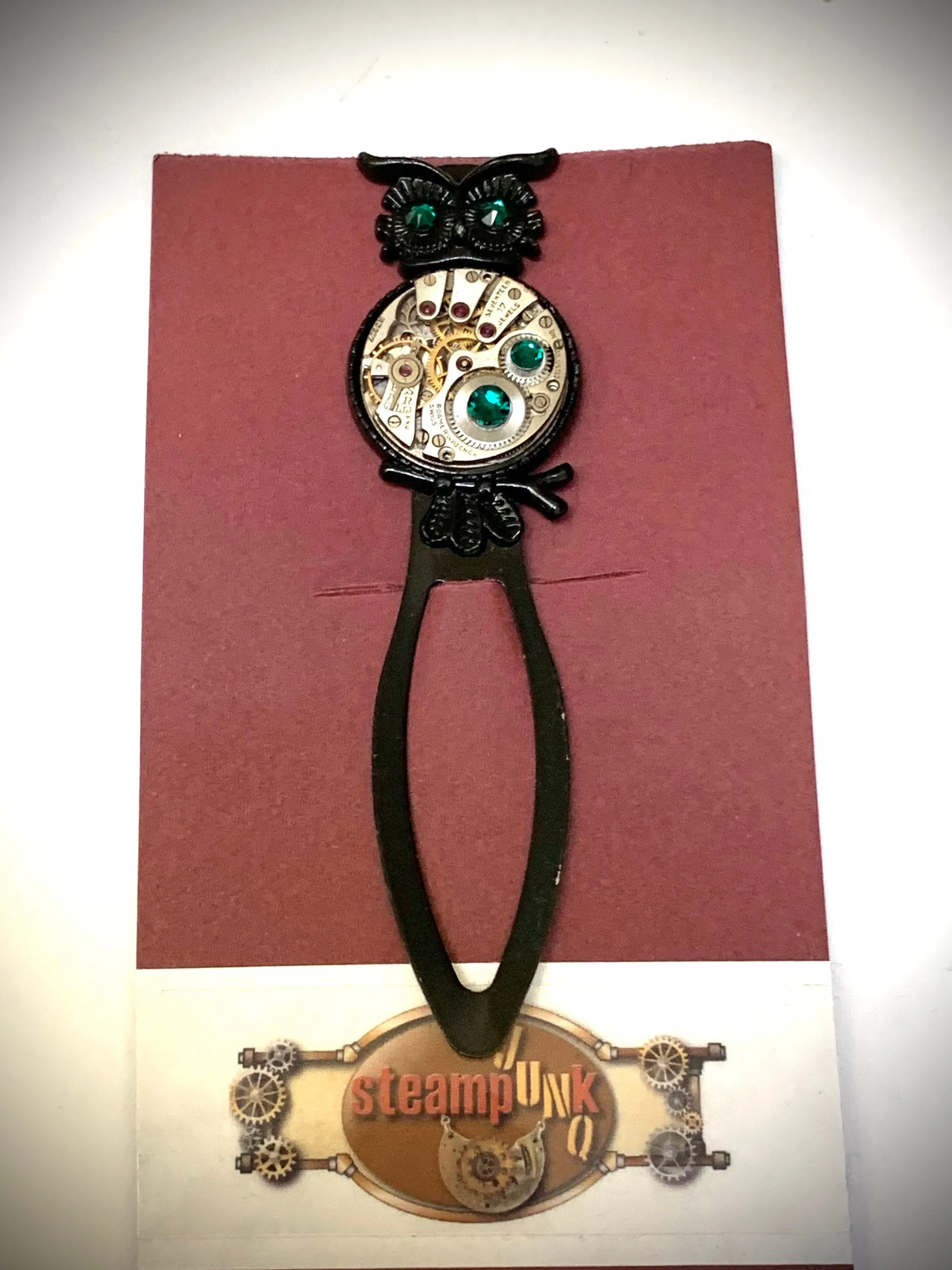 Owl Bookmark Steampunk Gifts for Reader Teacher Gifts Metal Bookmark Gift for women Gift for men Book Accessories