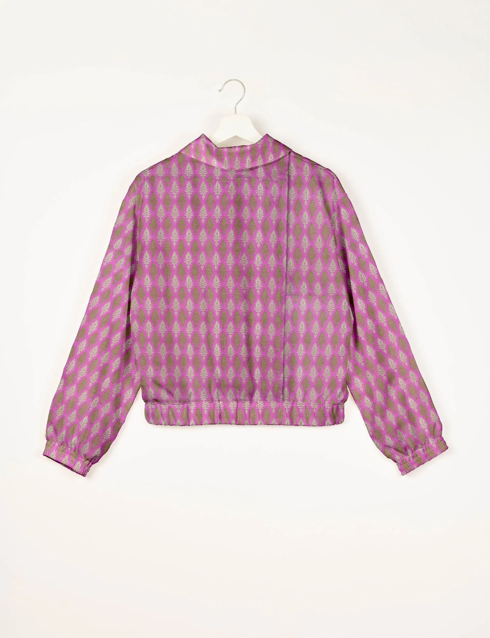 PINK HEART BOMBER JACKET