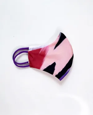 Pink Tiger Face Mask with ear loops