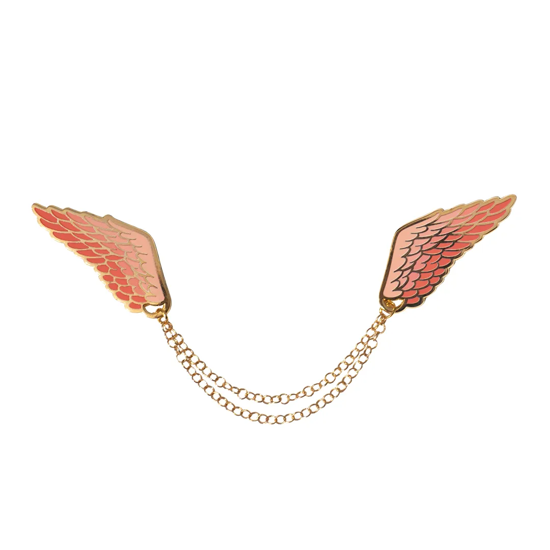 Pink Wings | Connected pins