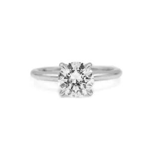Platinum 4-Prong Solitaire