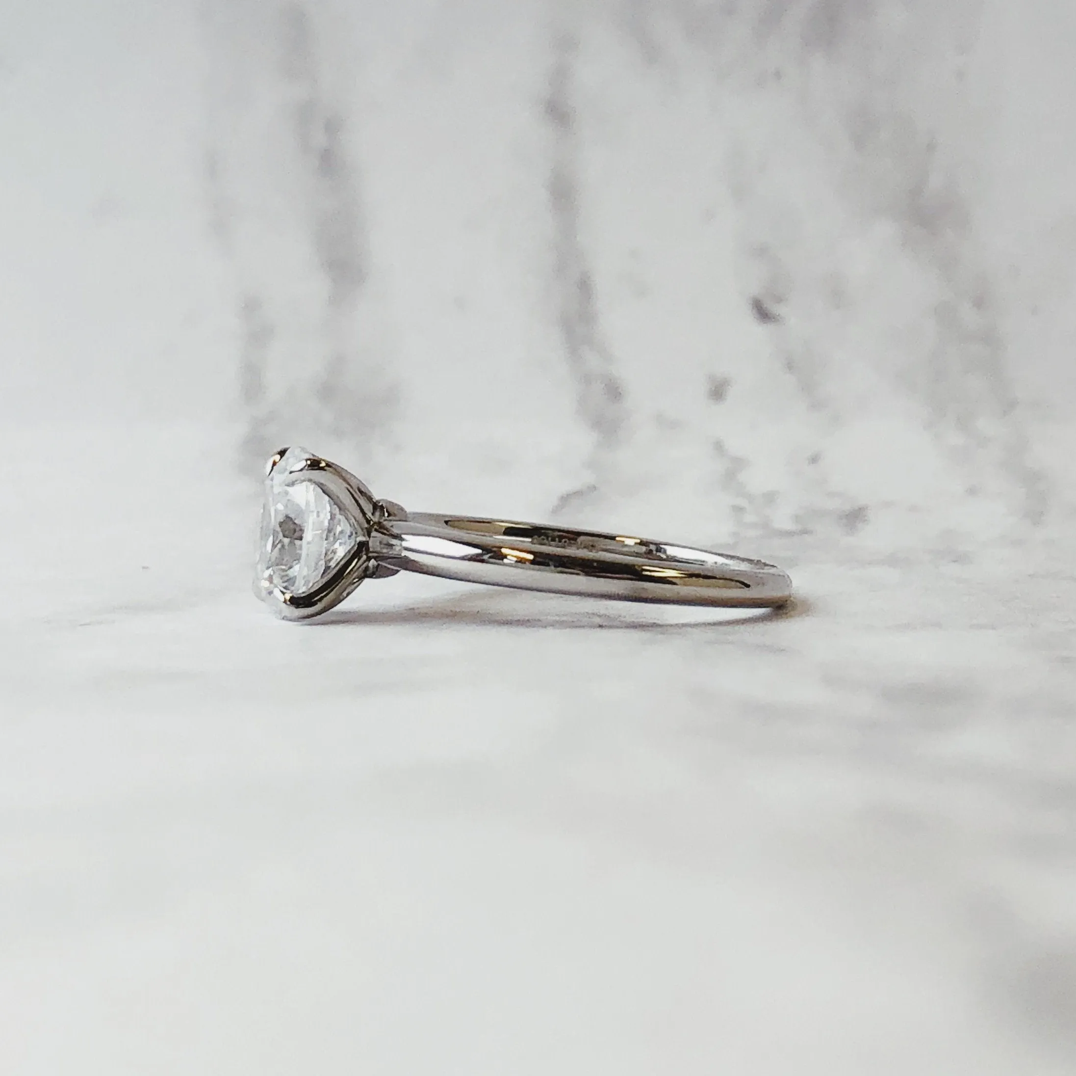 Platinum 4-Prong Solitaire