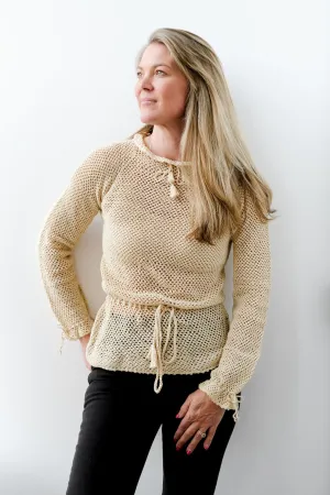Poet Top in Beige