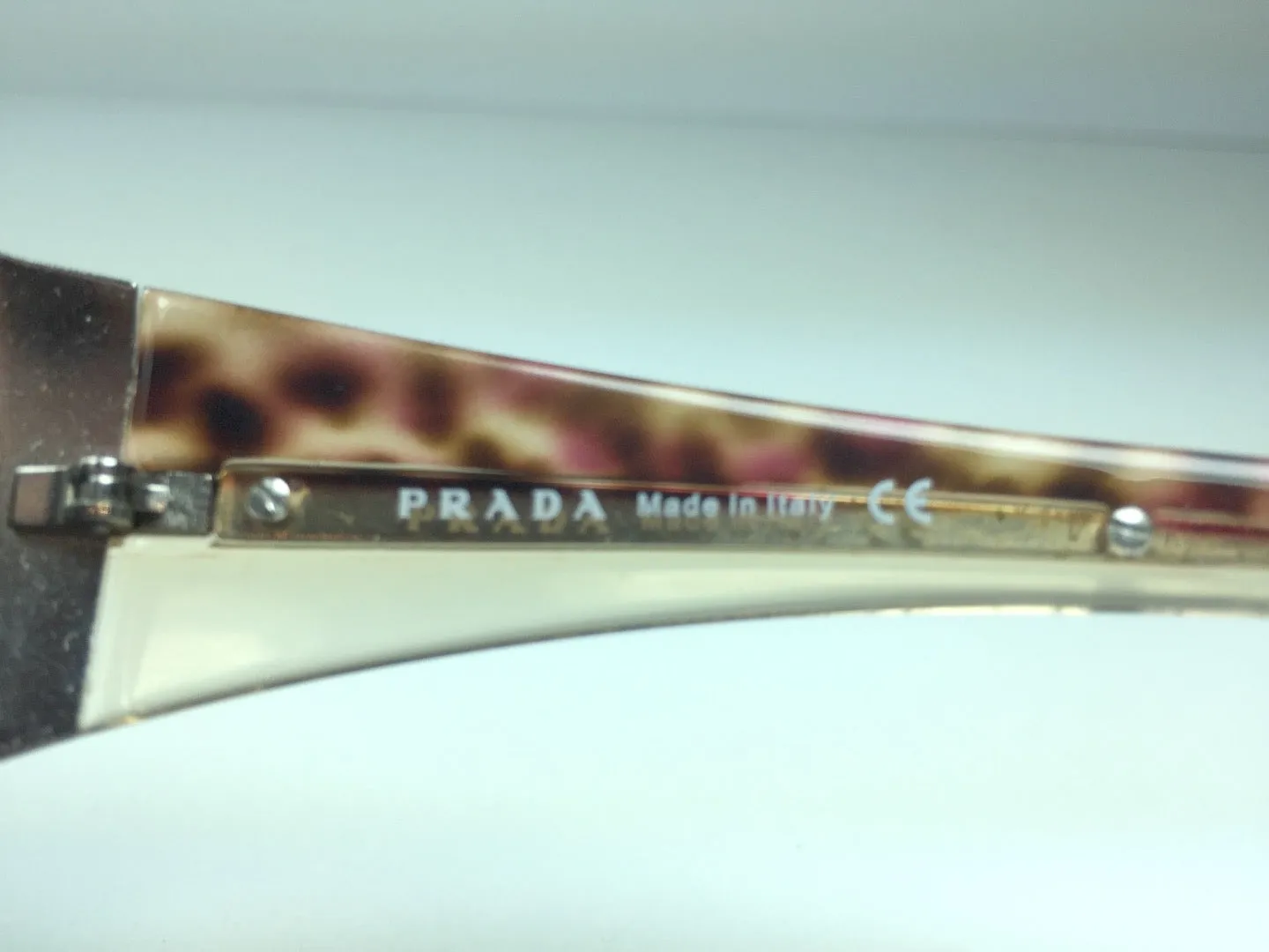 PRADA Aviator Sunglasses w/ Metal & Tortoise Detail Frames