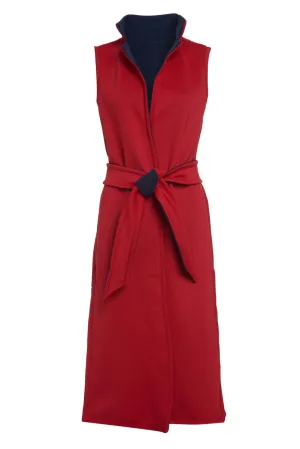 Rakina - Navy/Red Reversible Duster