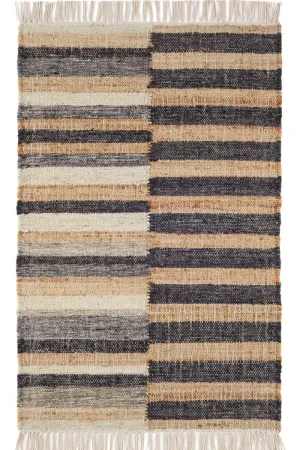 Ravel Stripe Handwoven Wool Rug