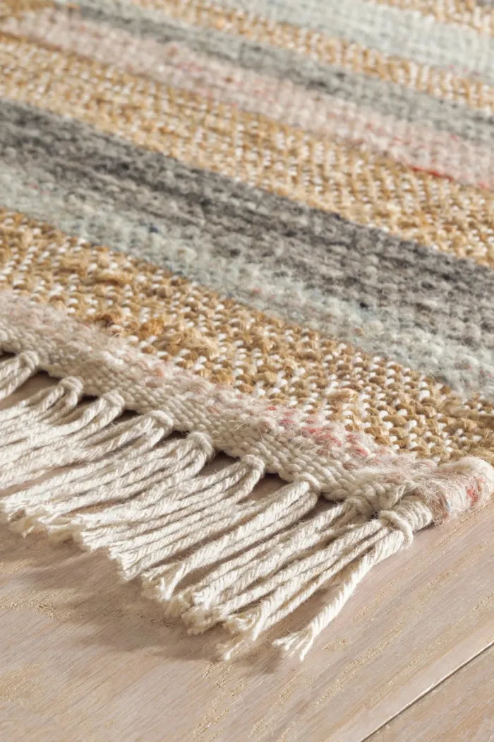 Ravel Stripe Handwoven Wool Rug