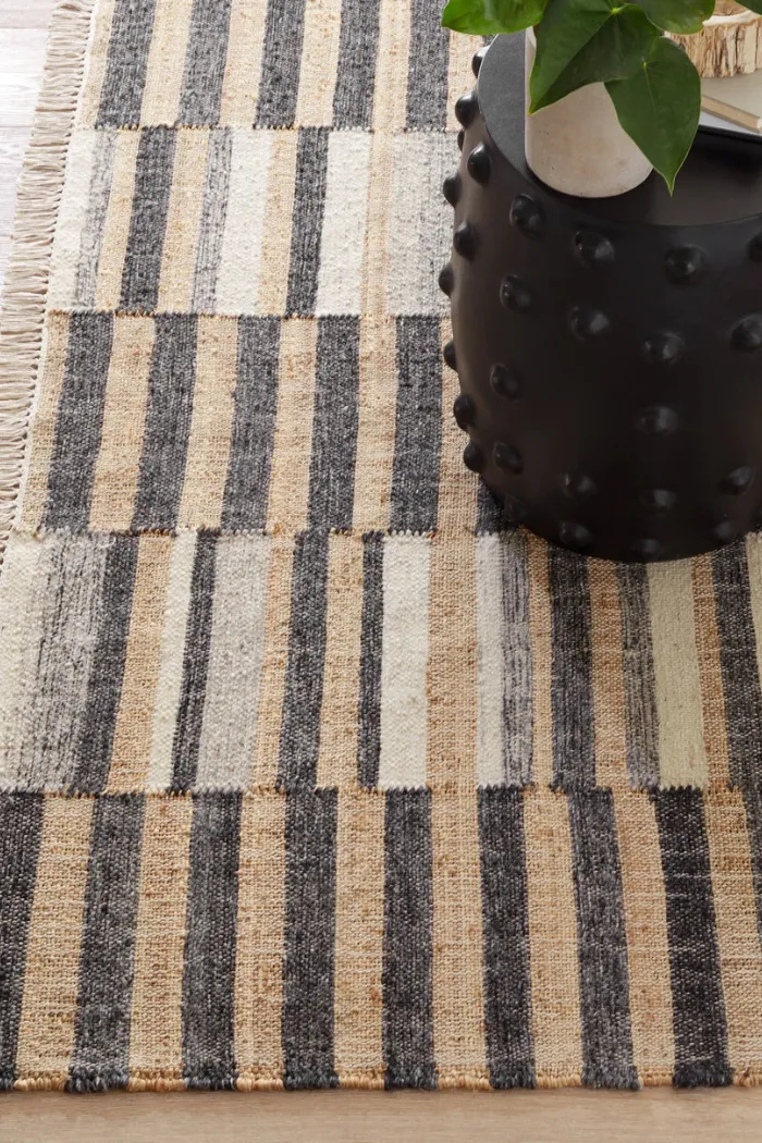 Ravel Stripe Handwoven Wool Rug